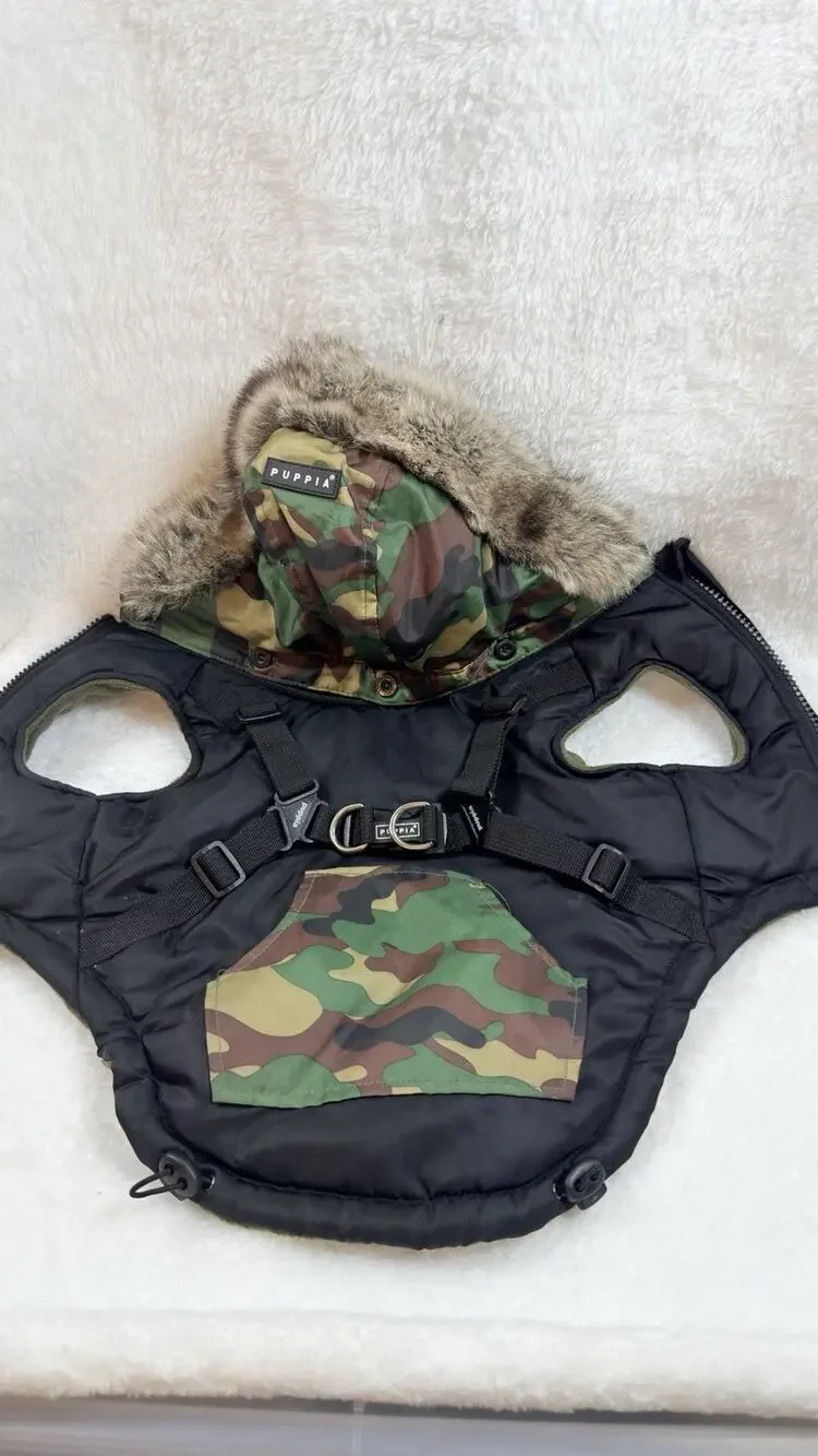 Puppia Orson Coat With Built In Dog Harness Size Large (E0010)